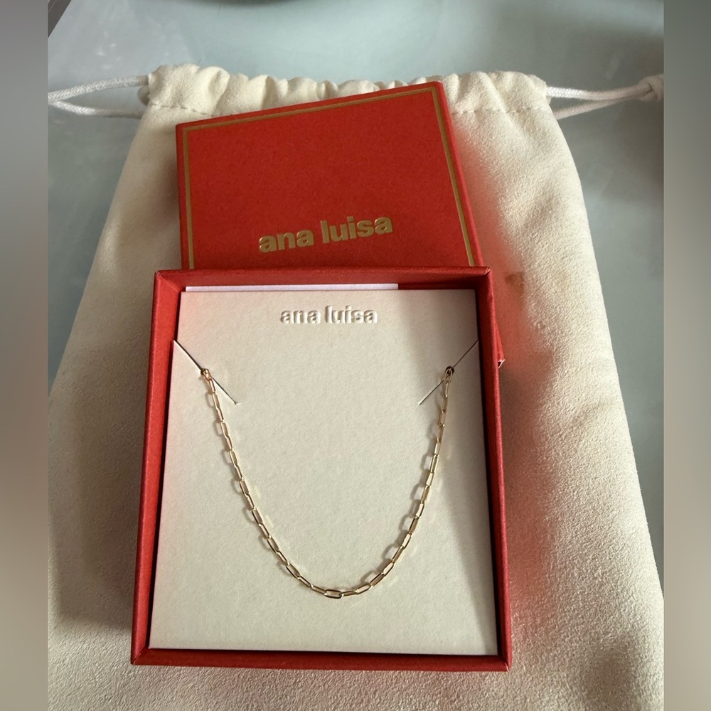 Ana Luisa Paperclip Necklace size 18